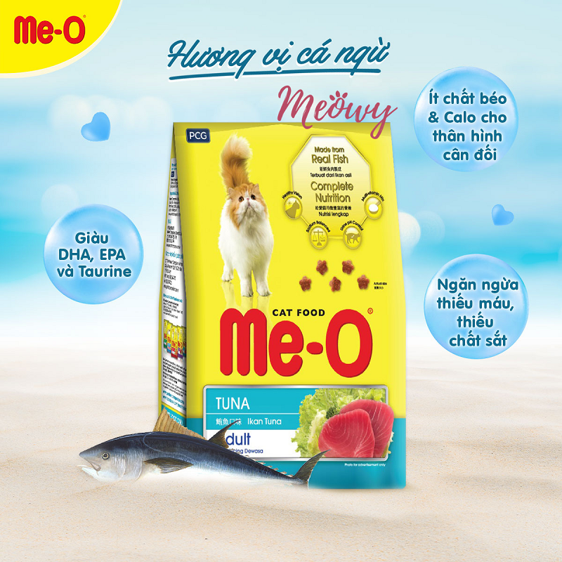 Thức ăn hạt cho mèo Me-O - 1.2kg