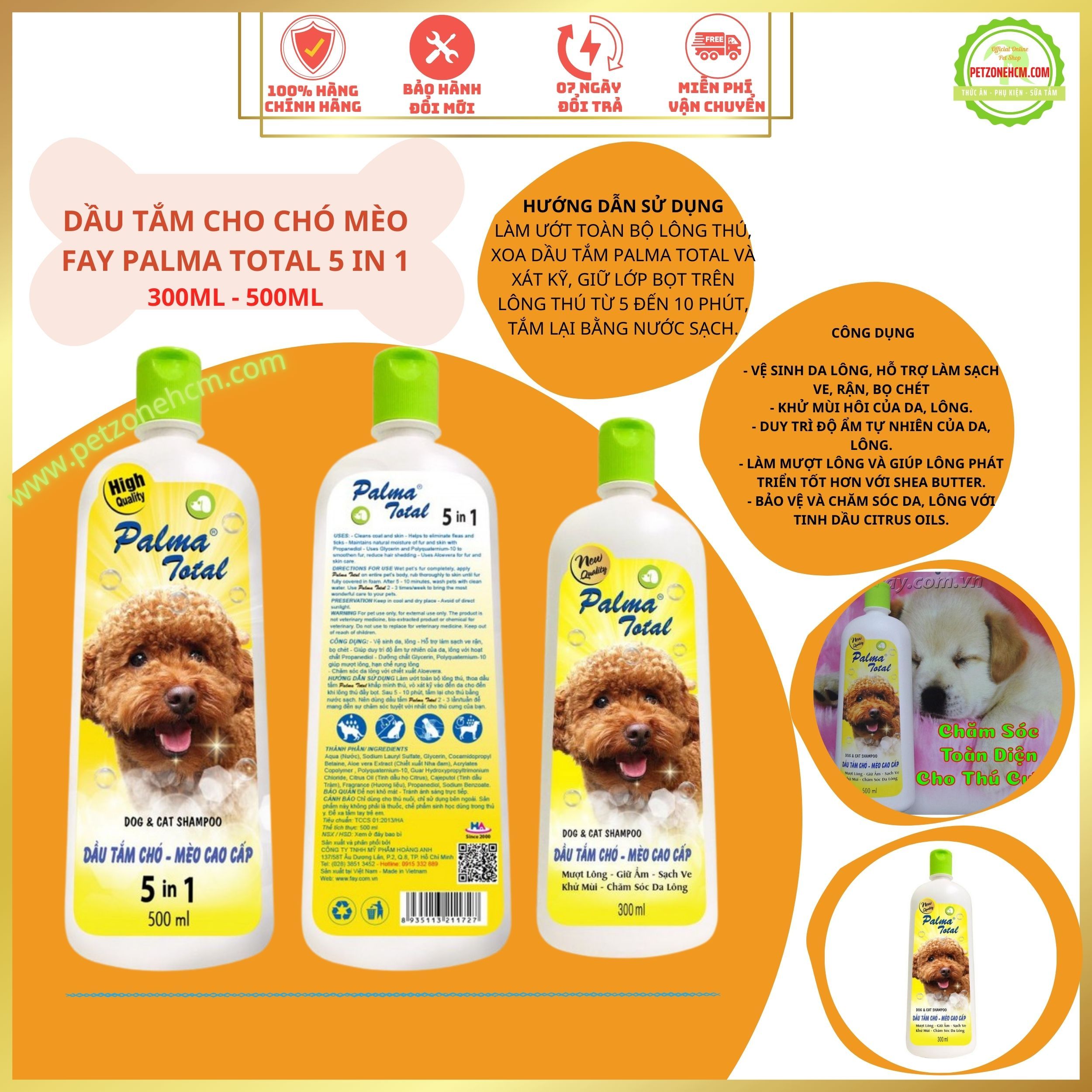 Dầu tắm Fay Palma Total 5 in 1