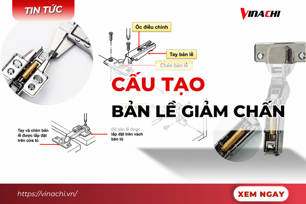 Cấu tạo bản lề giảm chấn và nguyên lý hoạt động như thế nào?