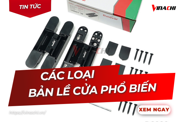 Top 12 các loại bản lề cửa phổ biến nhất và cách lựa chọn
