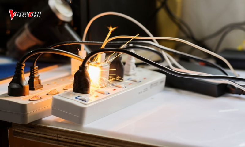 Quá tải điện năng gây cháy ổ điện