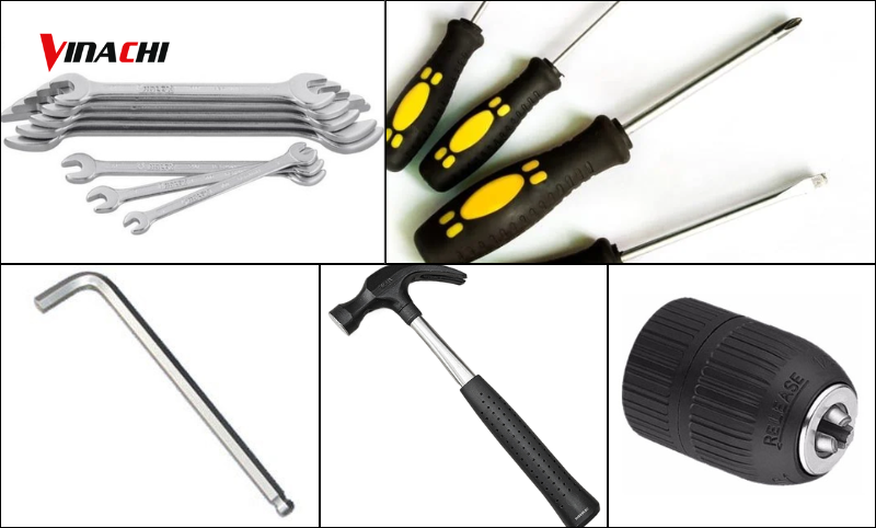 Dụng cụ cần chuẩn bị trước khi thực hiện thay đầu máy khoan