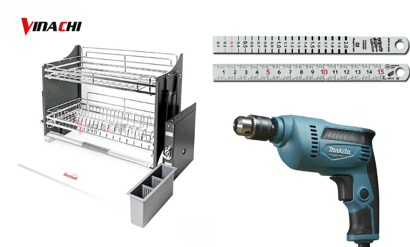Một số dụng cụ cần chuẩn bị khi lắp giá bát nâng hạ