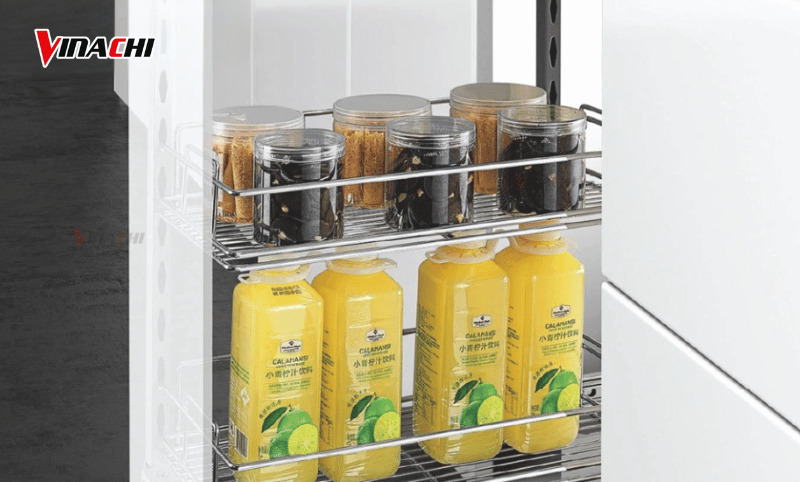 Chọn kích thước kệ gia vị khi đã có tủ bếp sẵn