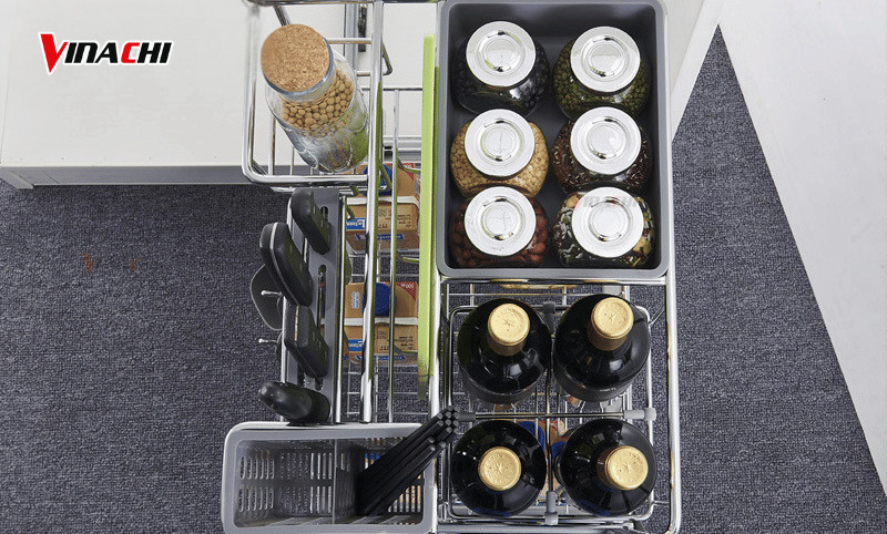 Lựa chọn phụ kiện có kích thước phù hợp với tủ bếp