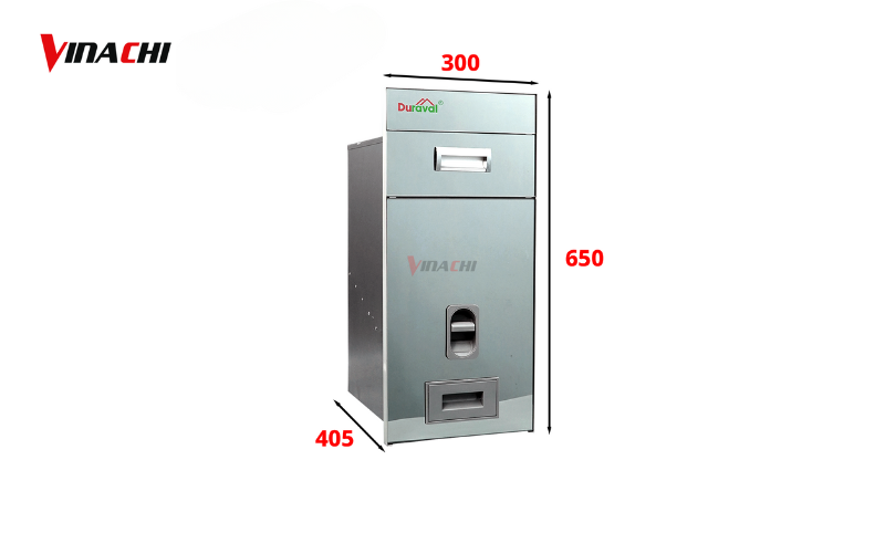 Kích thước của thùng gạo do Vinachi cung cấp