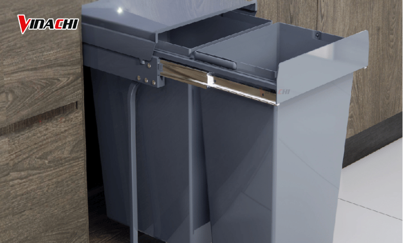 Thùng rác âm tủ dạng vuông