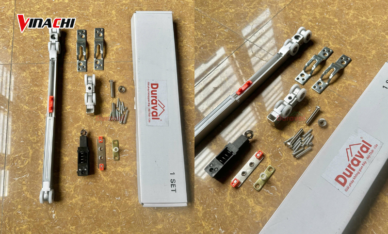 Ray trượt cửa lùa giấu cánh Duraval D5111 do Vinachi cung cấp