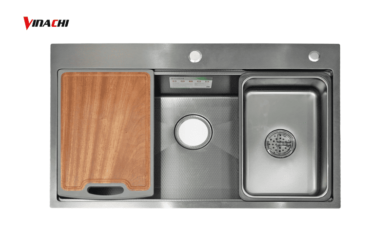 Chậu rửa bát thương hiệu Duraval với thiết kế thông minh và tính năng hiện đại