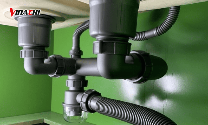 Vệ sinh ống xả chậu rửa bát