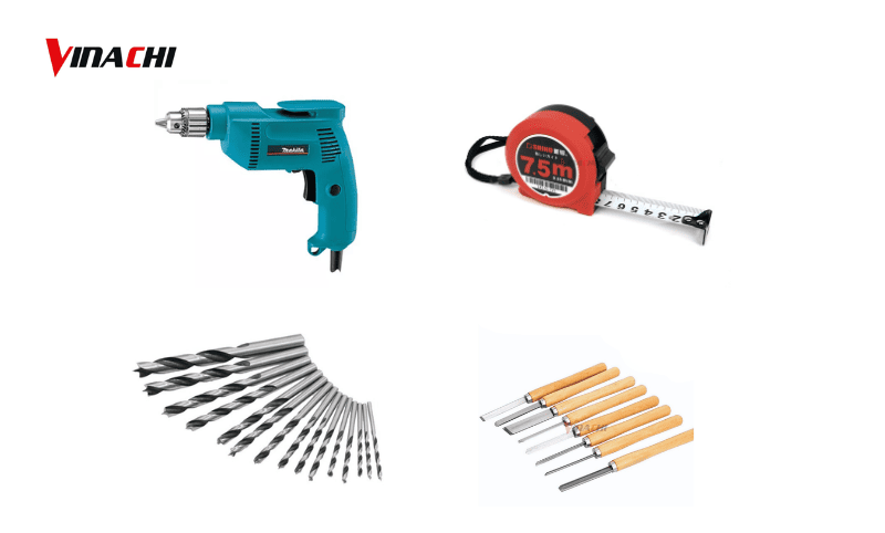 Một số dụng cụ cần chuẩn bị để lắp khóa vân tay