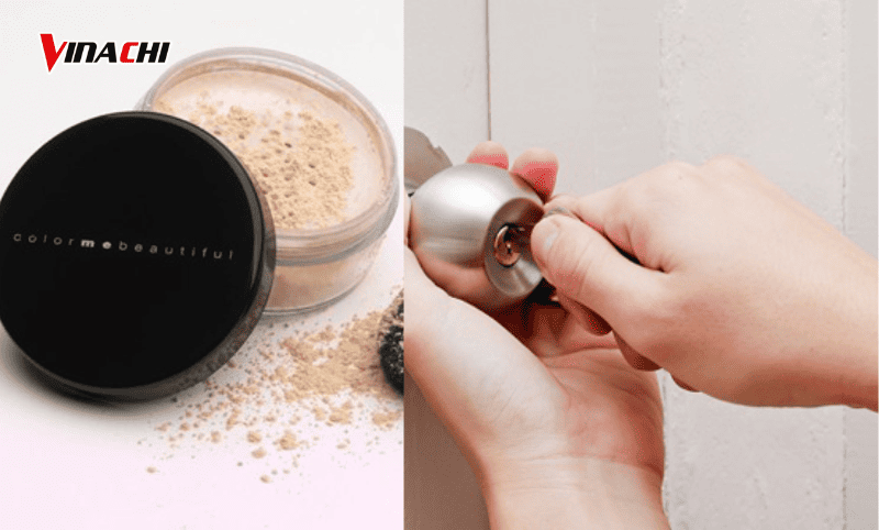 Dùng phấn trang điểm để xử lý ổ khoá bị kẹt