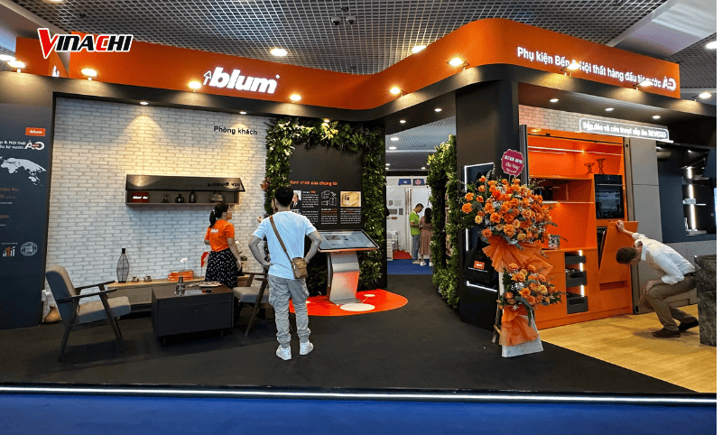 Khám phá các sản phẩm phụ kiện nội thất và bếp hiện đại tại gian hàng của Blum