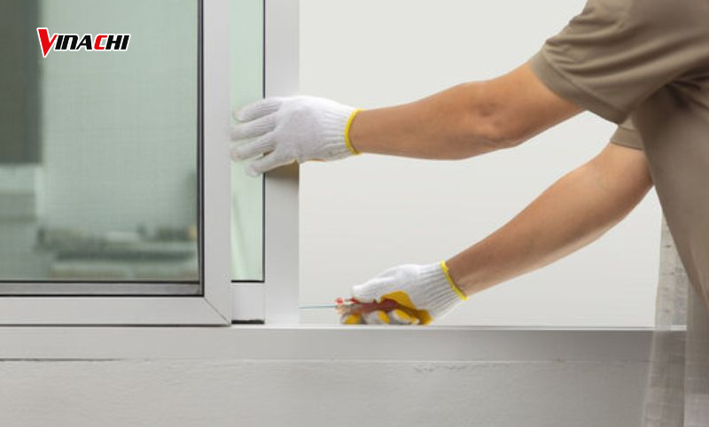 Một số điểm cần lưu ý trong cách thay bánh xe cửa lùa nhôm