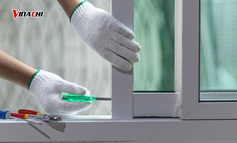 Cửa bị kẹt, kéo nặng tay thì nên thay bánh xe