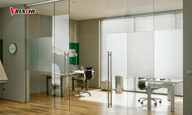 Cửa lùa kính cường lực