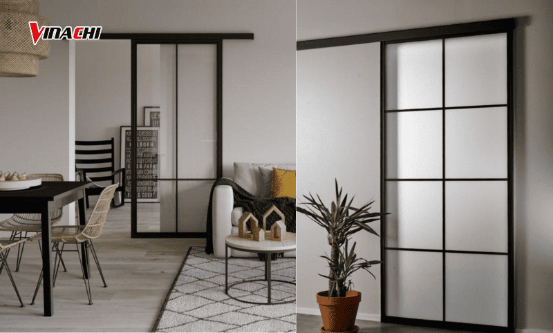 Cửa lùa giúp quá trình đóng mở diễn ra êm ái