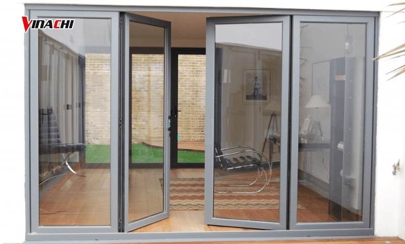 Cửa nhôm kính mở quay