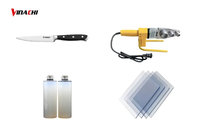 Một số dụng cụ cần chuẩn bị để làm khuôn đổ keo Epoxy