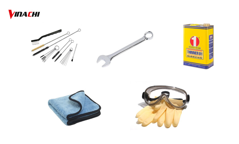 Chuẩn bị dụng cụ trước khi tháo lắp