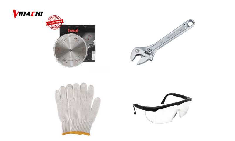 Chuẩn bị dụng cụ cần thiết để thay lưỡi cắt nhôm