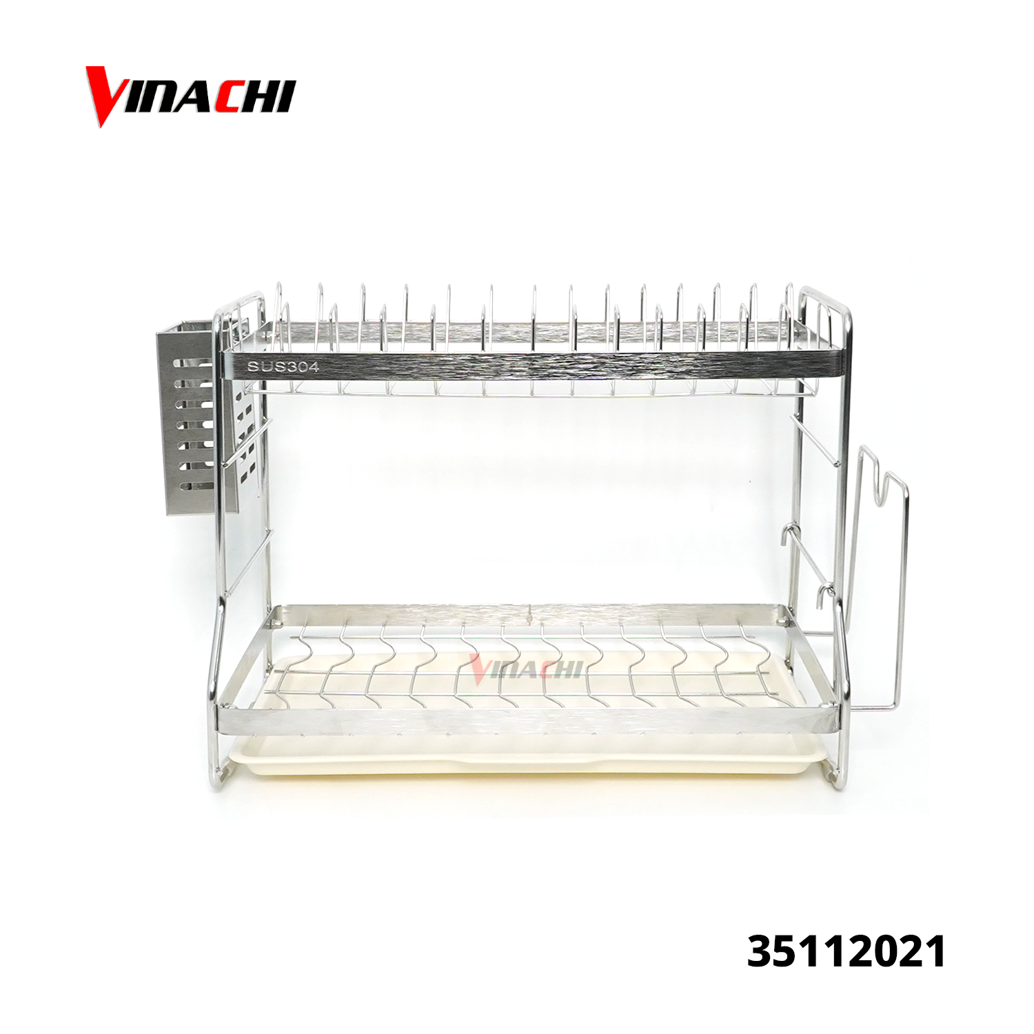 2 tầng kèm ống đũa, giá để thớt