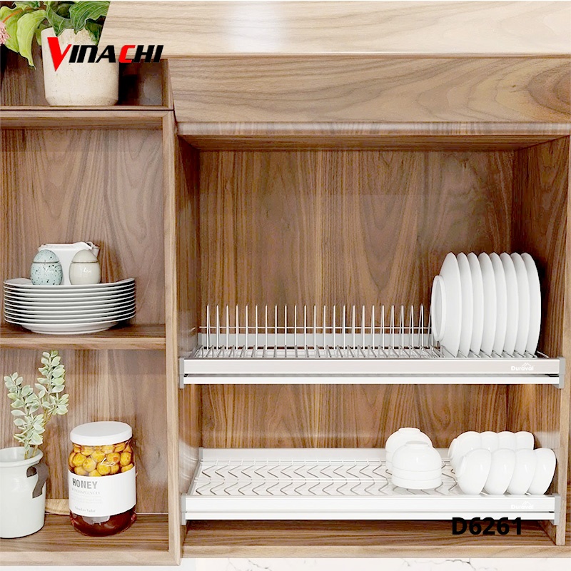D6261 - Bộ giá bát đĩa cố định 2 tầng inox 304 Duraval D6261.png