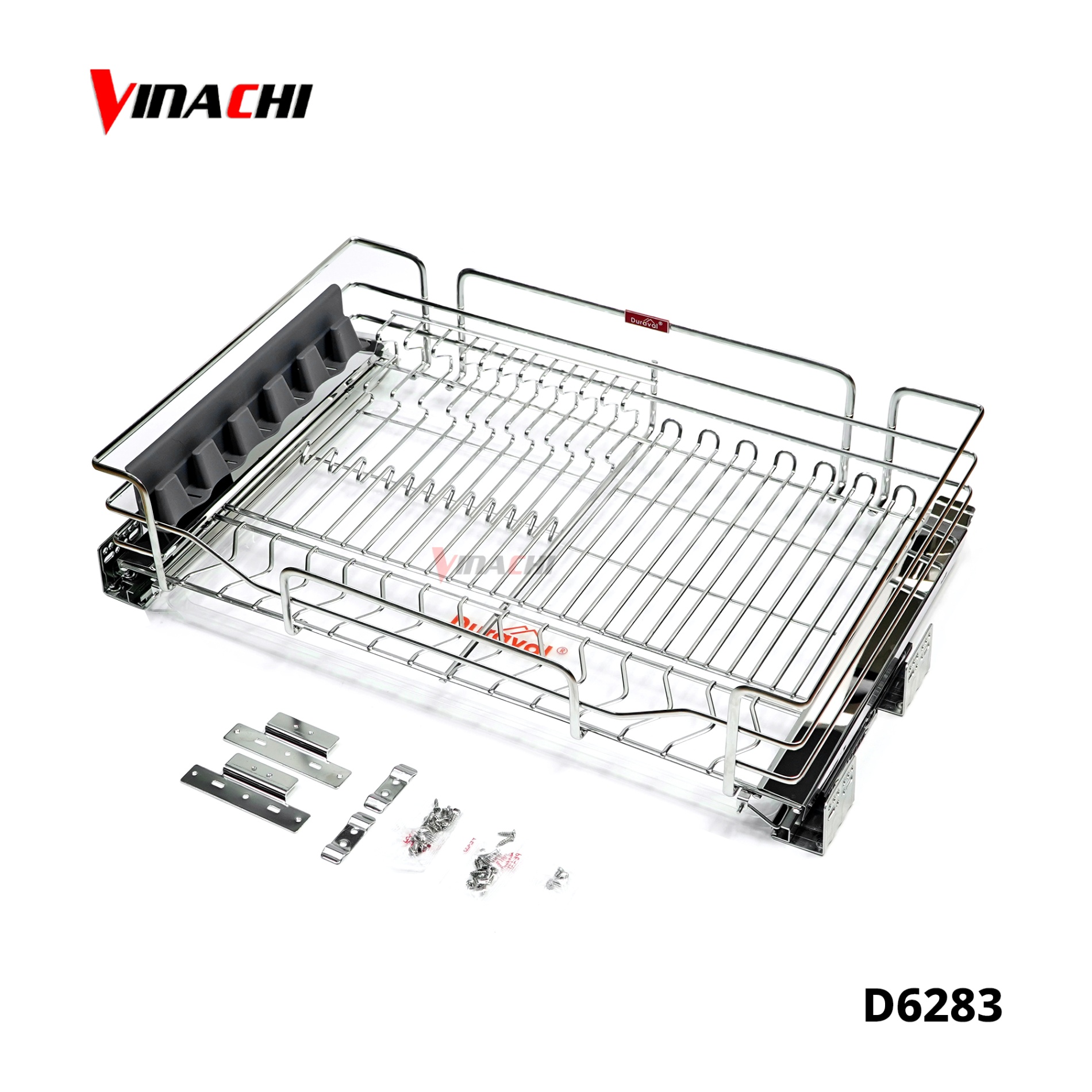 D6283 - Giá bát đĩa đa năng nan ovan inox 304 Duraval D6283.jpg