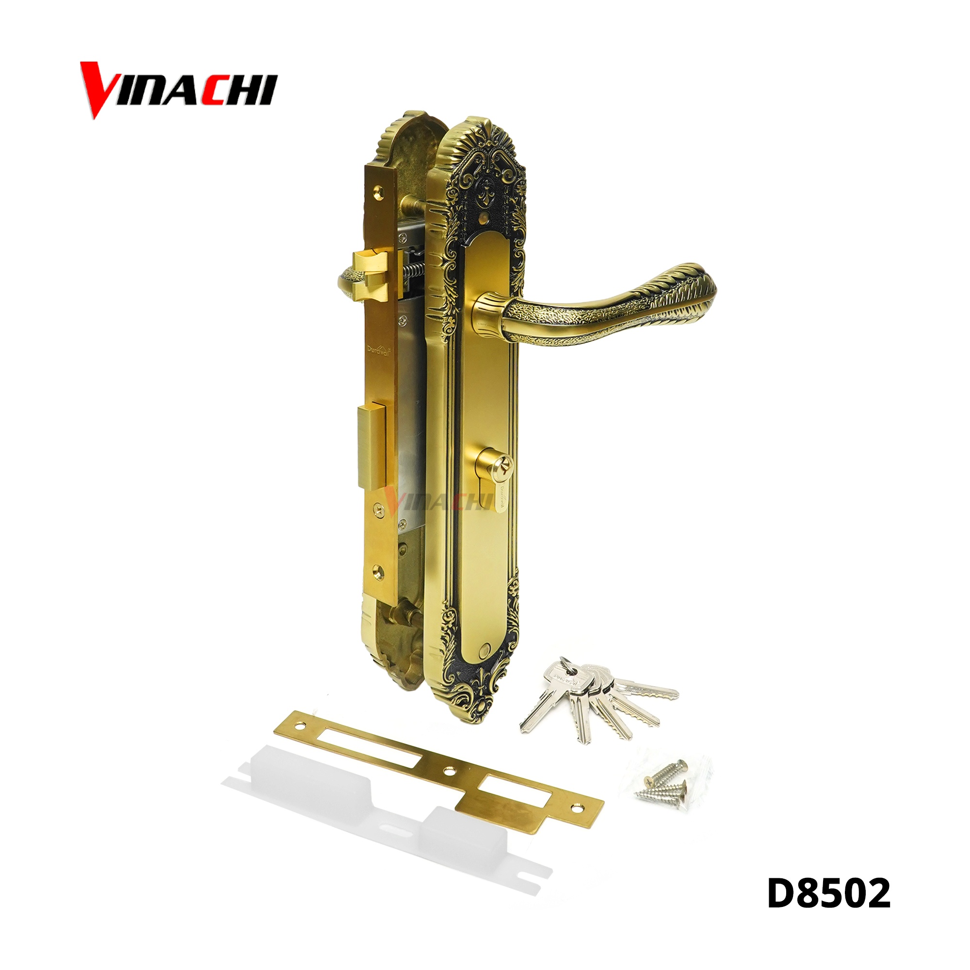 D8502 - Khoá tay gạt Đồng Duraval D8502.jpg