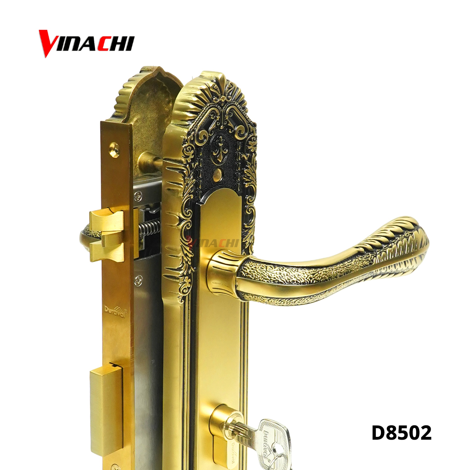 D8502 - Khoá tay gạt Đồng Duraval D8502.jpg