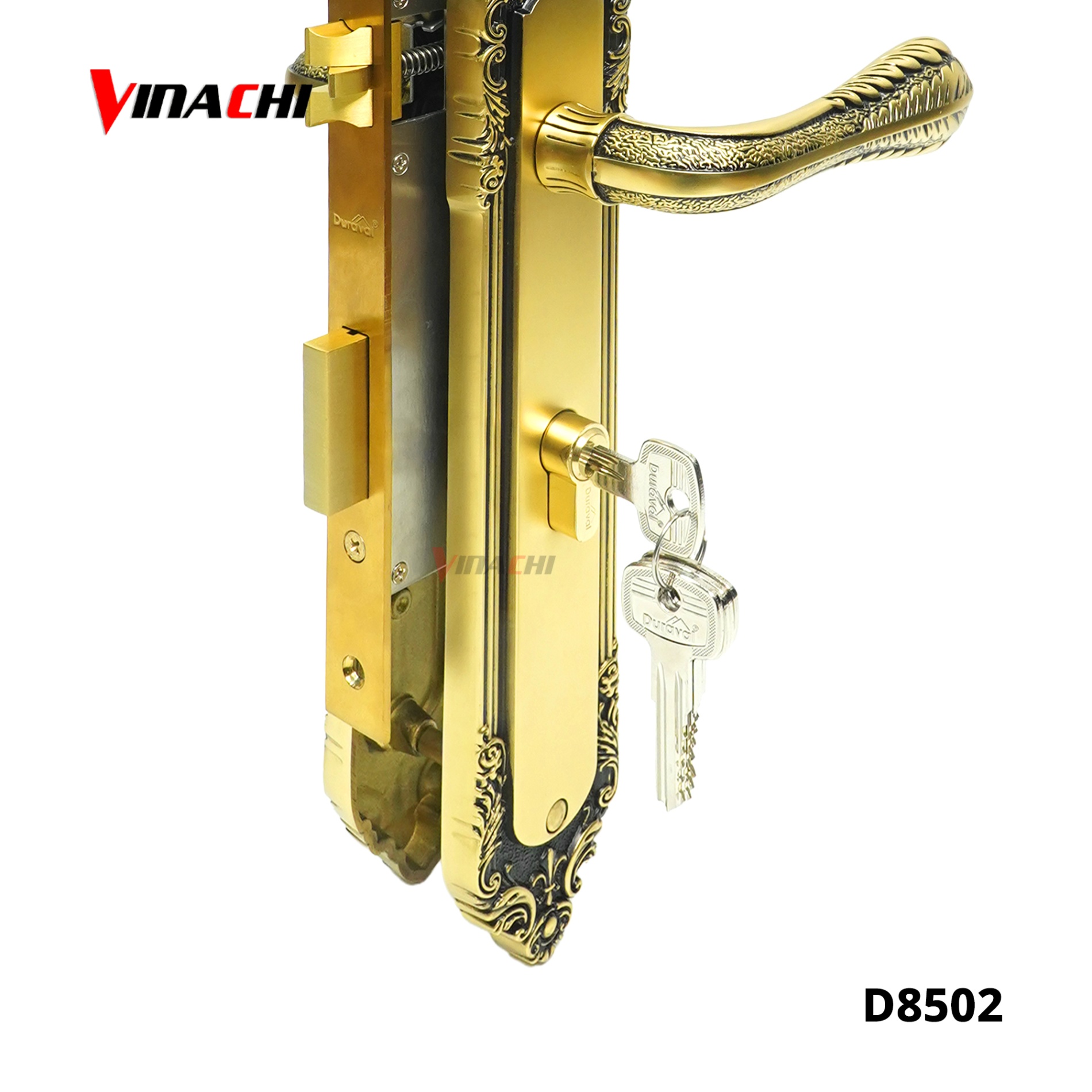 D8502 - Khoá tay gạt Đồng Duraval D8502.jpg