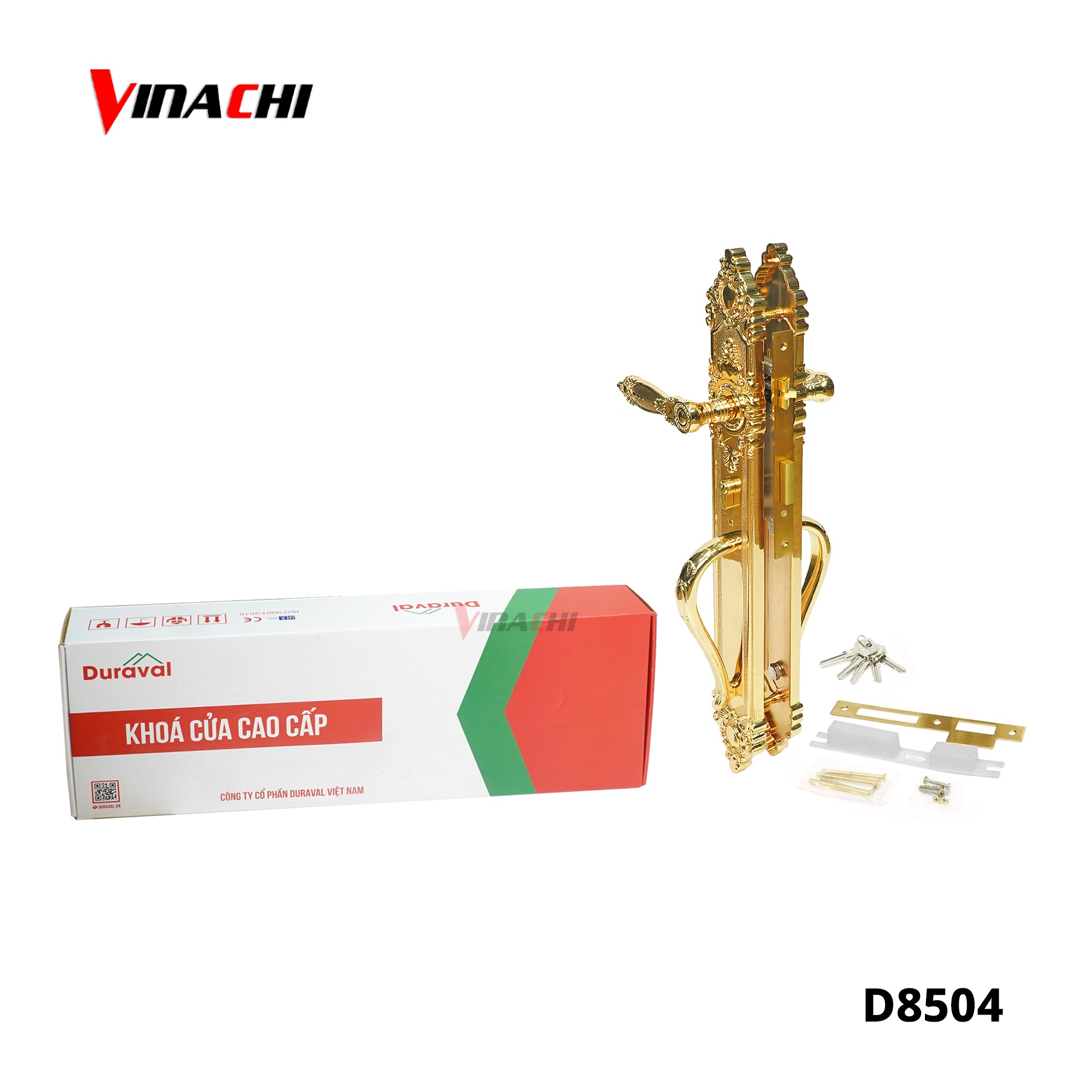 D8504 - Khoá tay gạt Đồng Duraval D8504.jpg