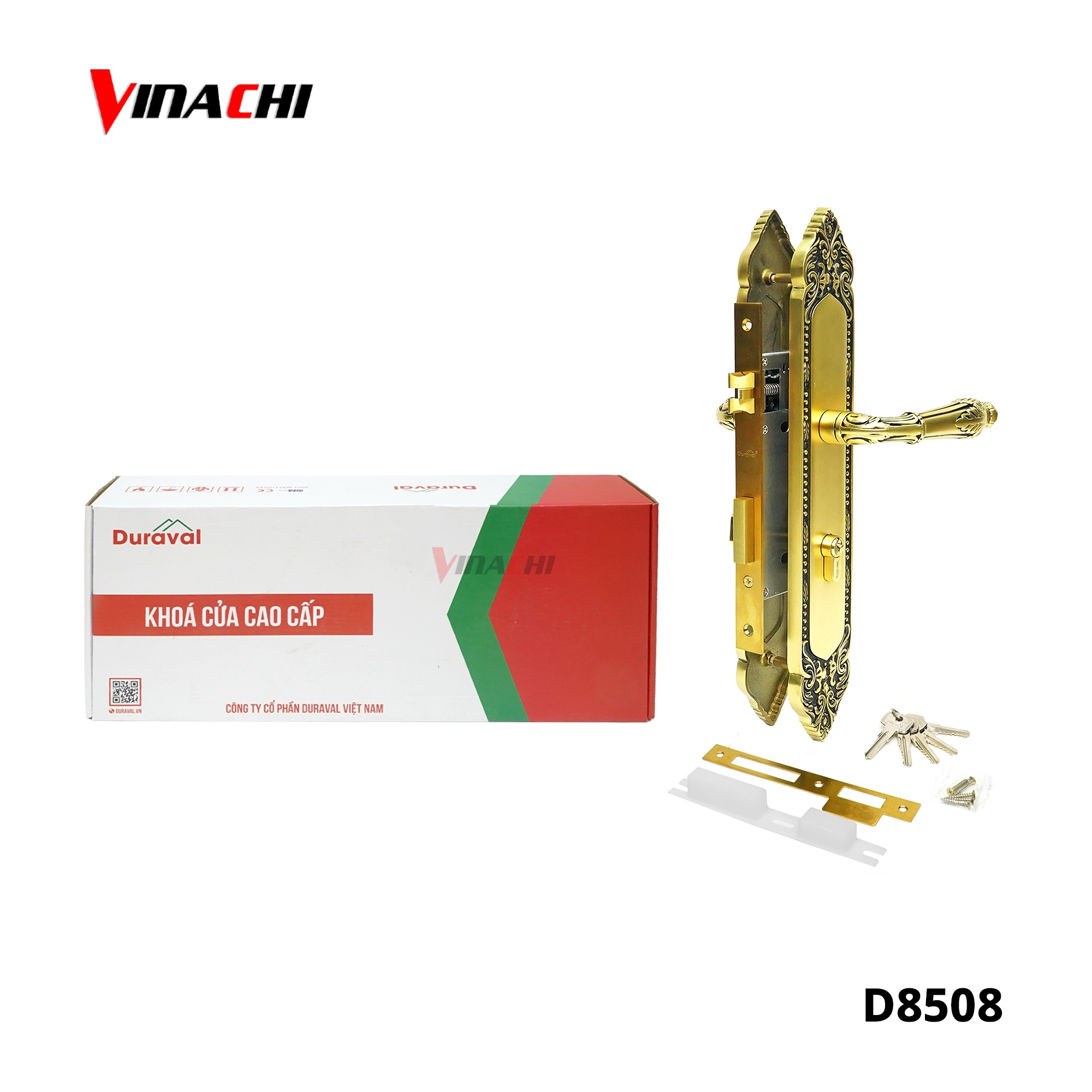 D8508 - Khoá tay gạt Đồng Duraval D8508.jpg