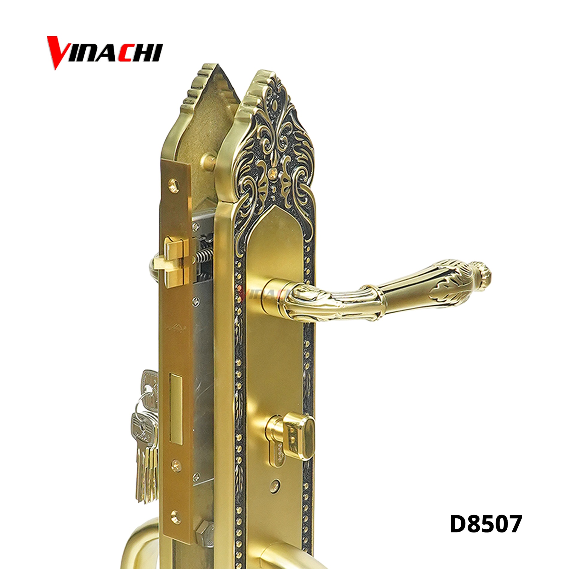 D8507 - Khoá tay gạt Đồng Duraval D8507.jpg