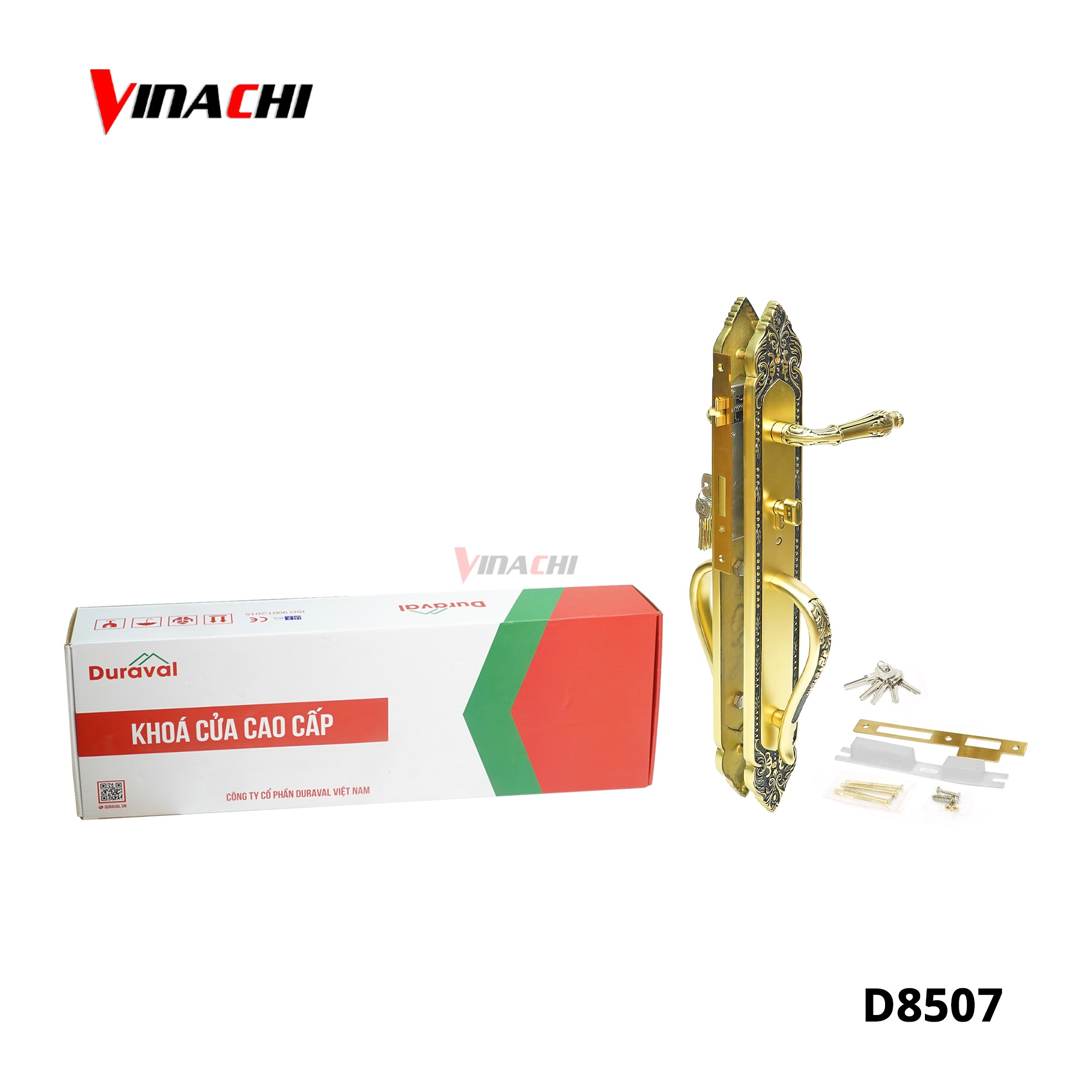 D8507 - Khoá tay gạt Đồng Duraval D8507.jpg