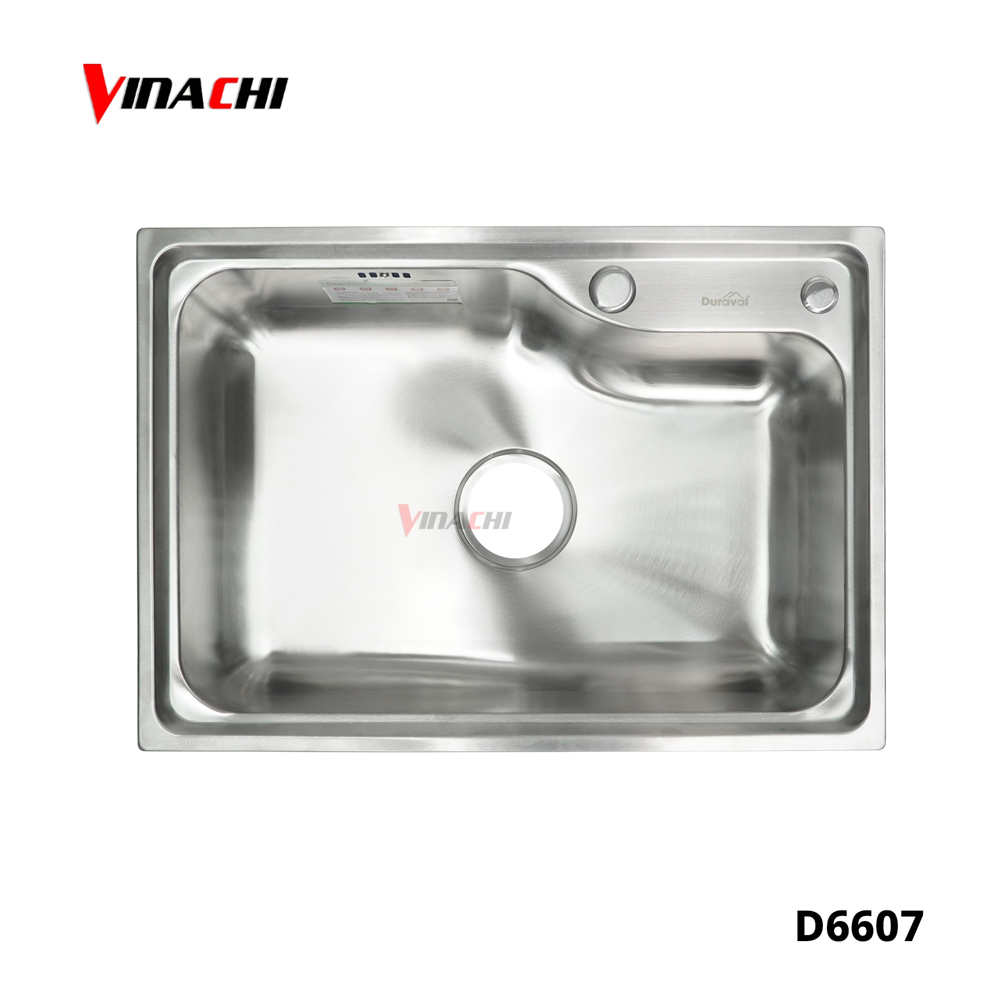 D6607 - Chậu rửa 1 hố inox 304 Duraval D6607.jpg