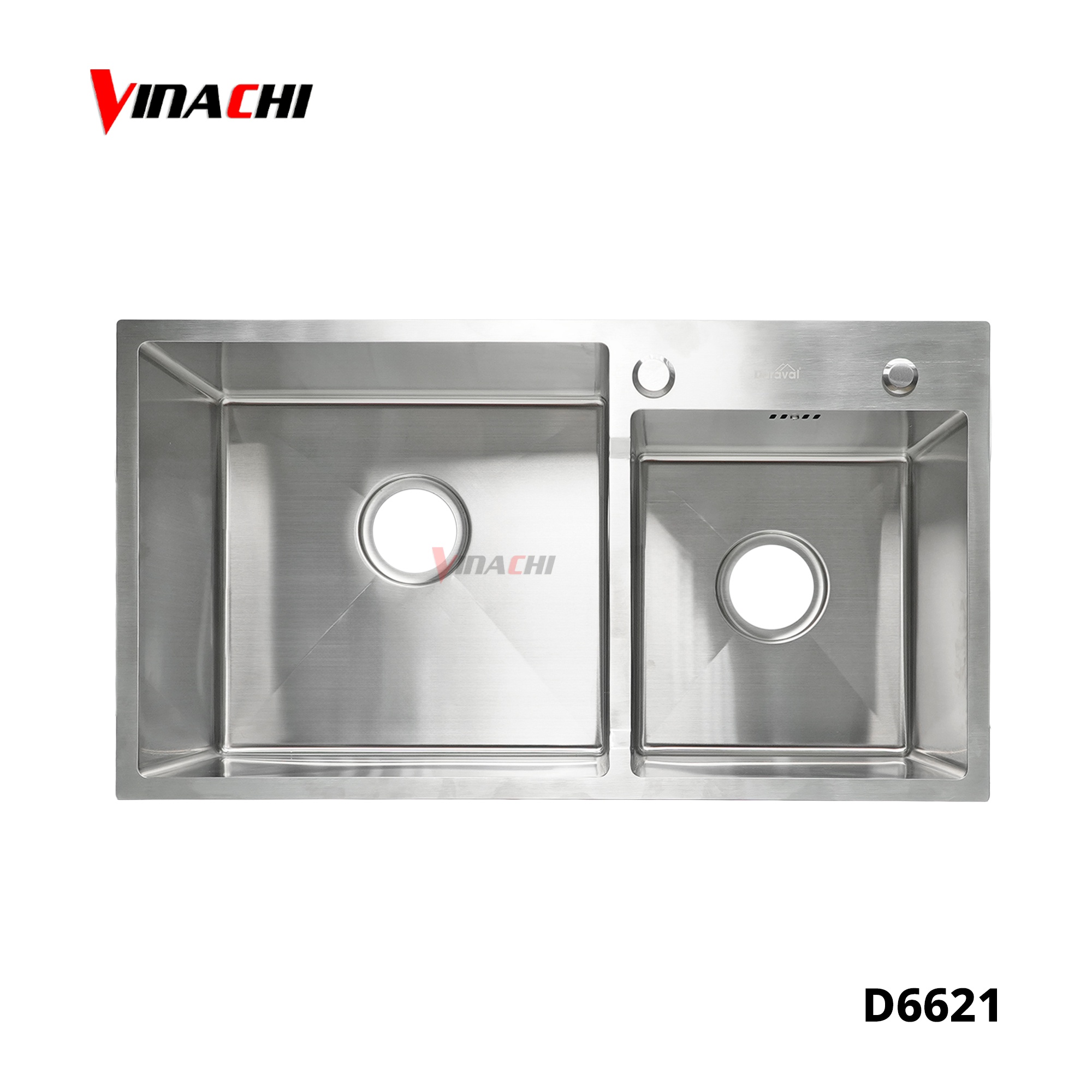 D6621 - Chậu rửa 2 hố inox 304 Duraval D6621.jpg