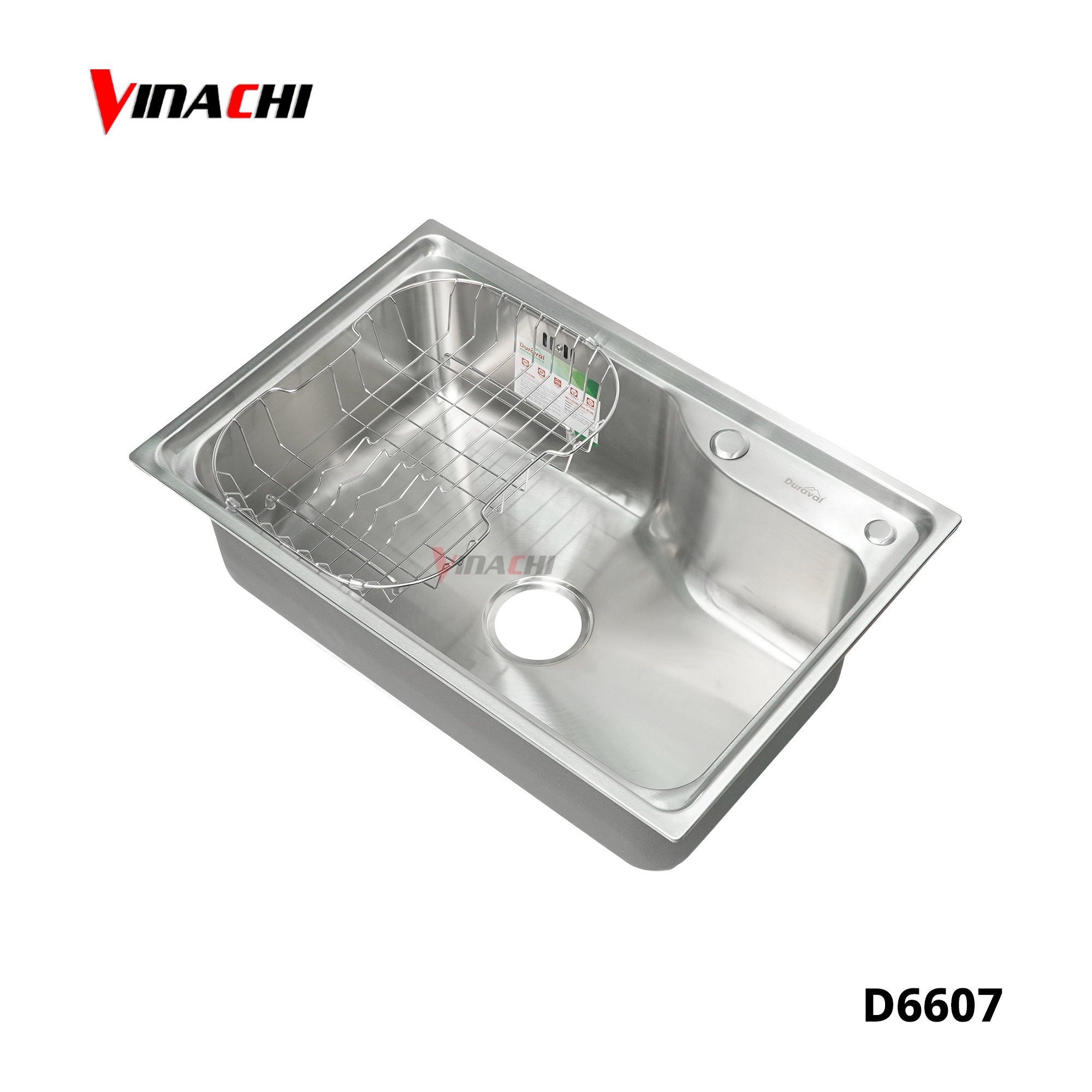 D6607 - Chậu rửa 1 hố inox 304 Duraval D6607.jpg
