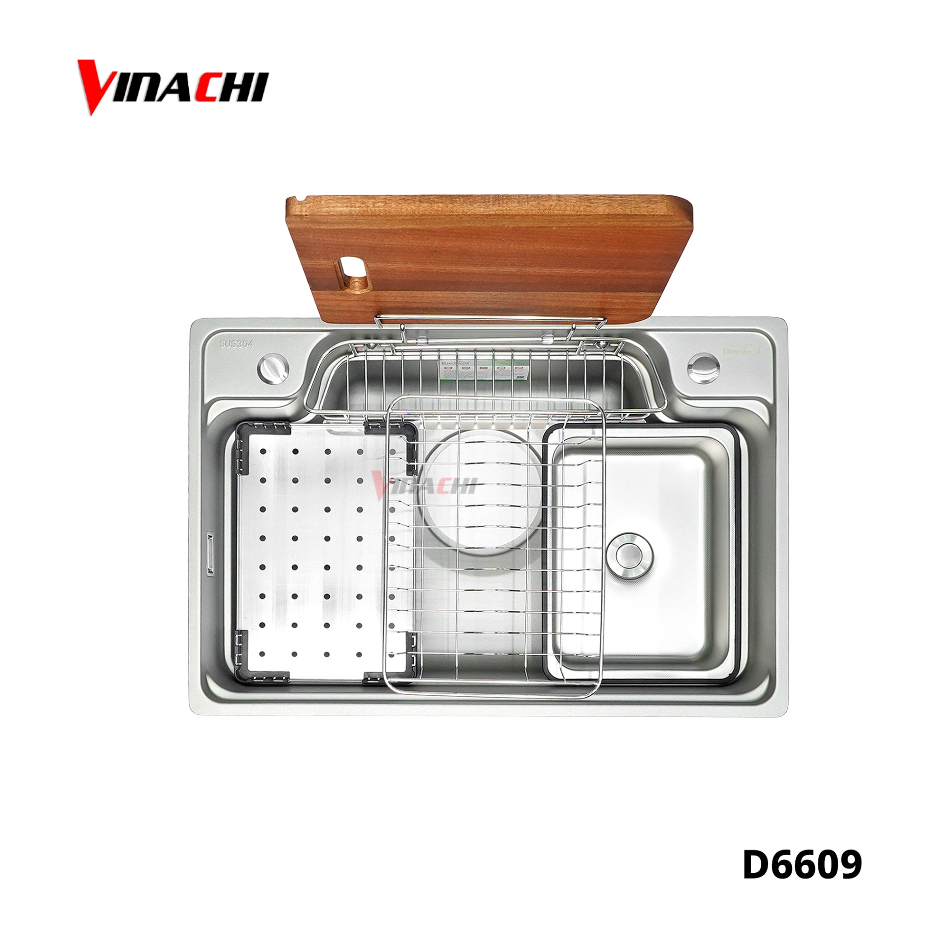D6609 - Chậu rửa 1 hố inox 304 Duraval D6609.jpg