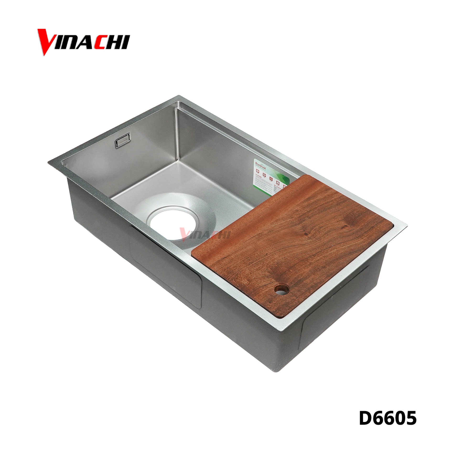 D6605 - Chậu rửa 1 hố inox 304 Duraval D6605.jpg