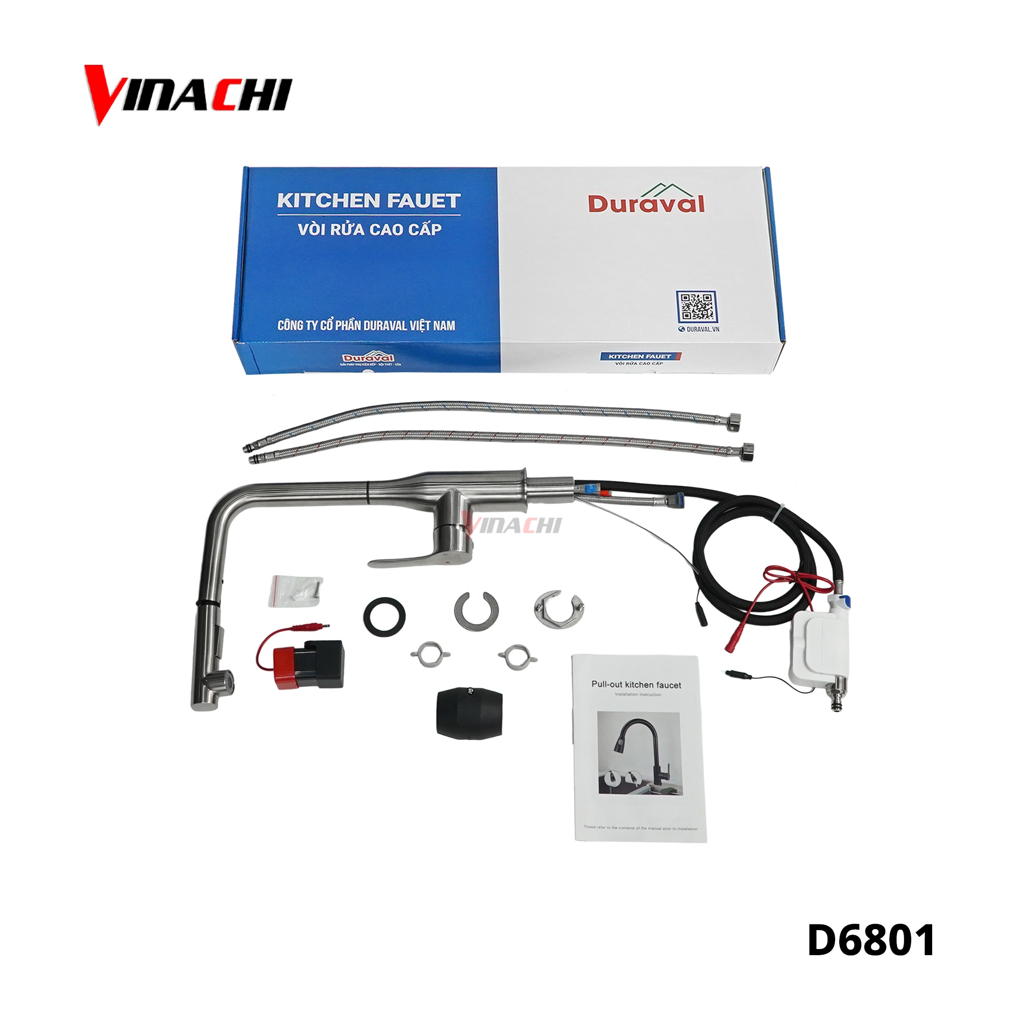 D6801 - Vòi rửa bát Inox 304 nóng lạnh Duraval D6801.jpg