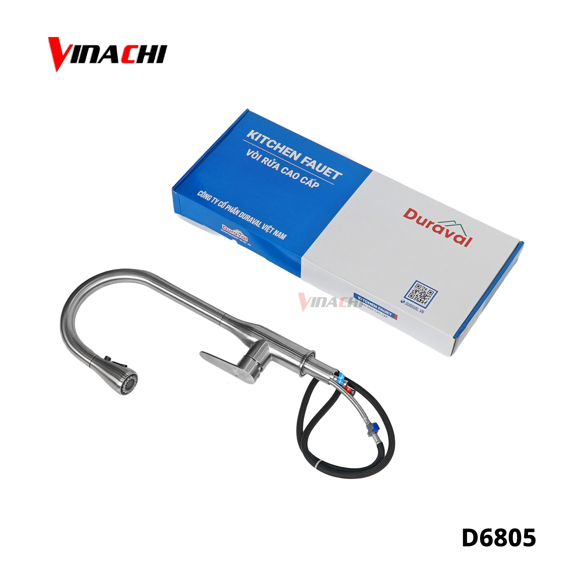 D6805 - Vòi rửa bát Inox 304 nóng lạnh Duraval D6805.jpg