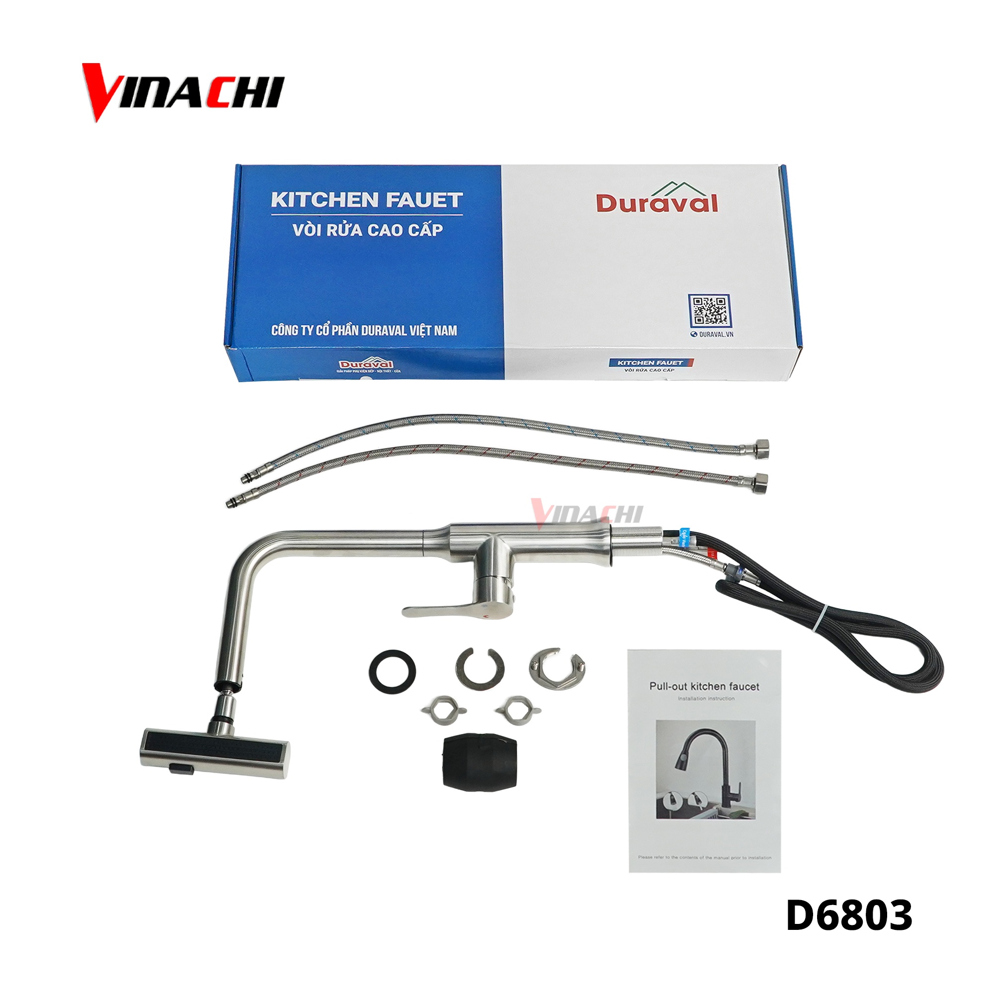 D6803 - Vòi rửa bát Inox 304 nóng lạnh Duraval D6803.jpg