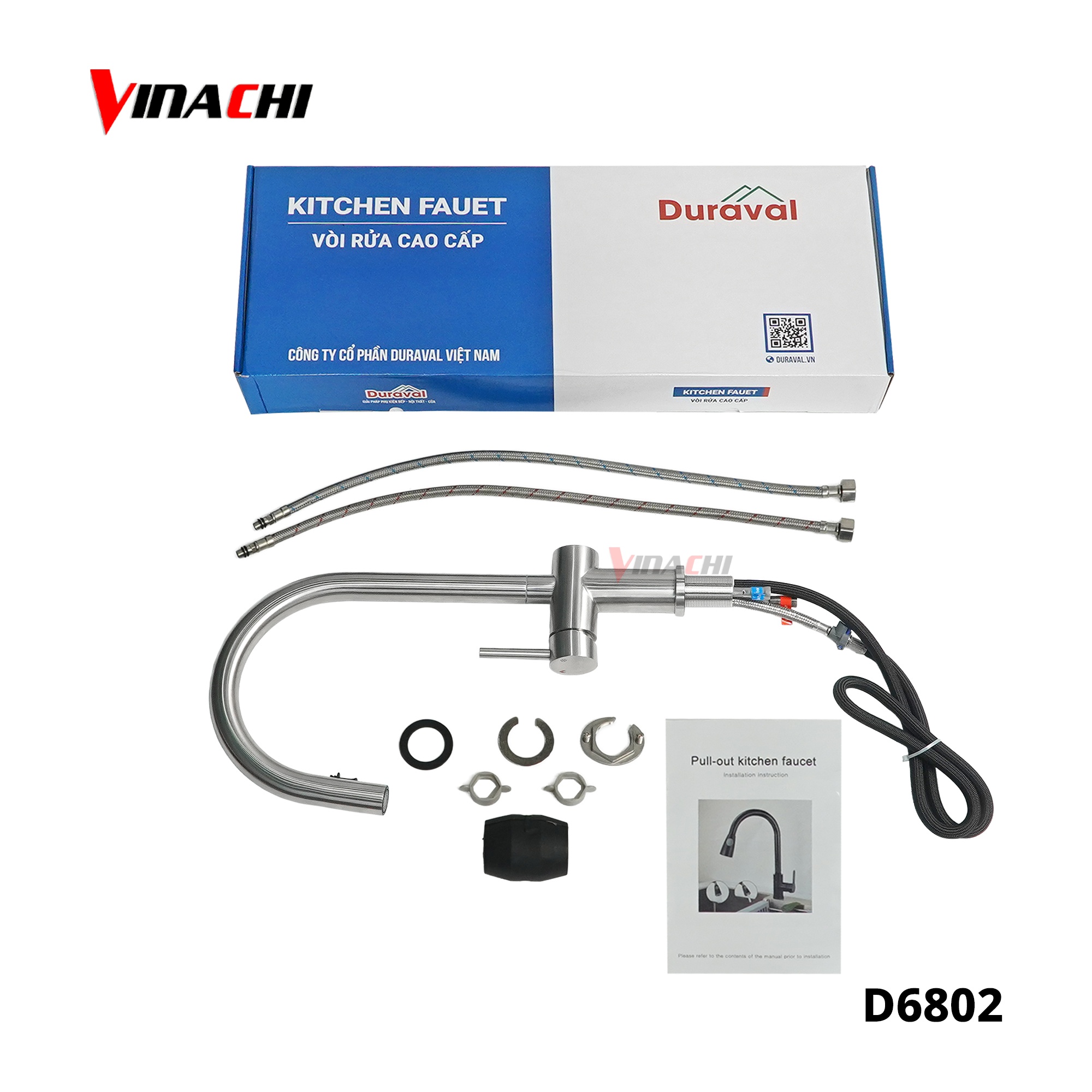 D6802 - Vòi rửa bát Inox 304 nóng lạnh Duraval D6802.jpg