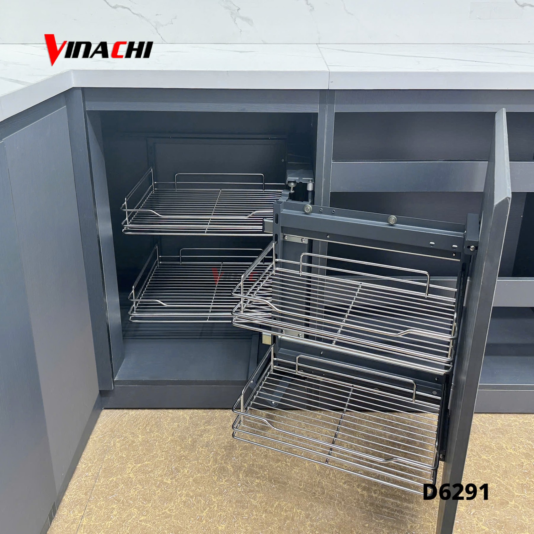 D6291 - Kệ góc liên hoàn inox 304 Duraval D6291.jpg