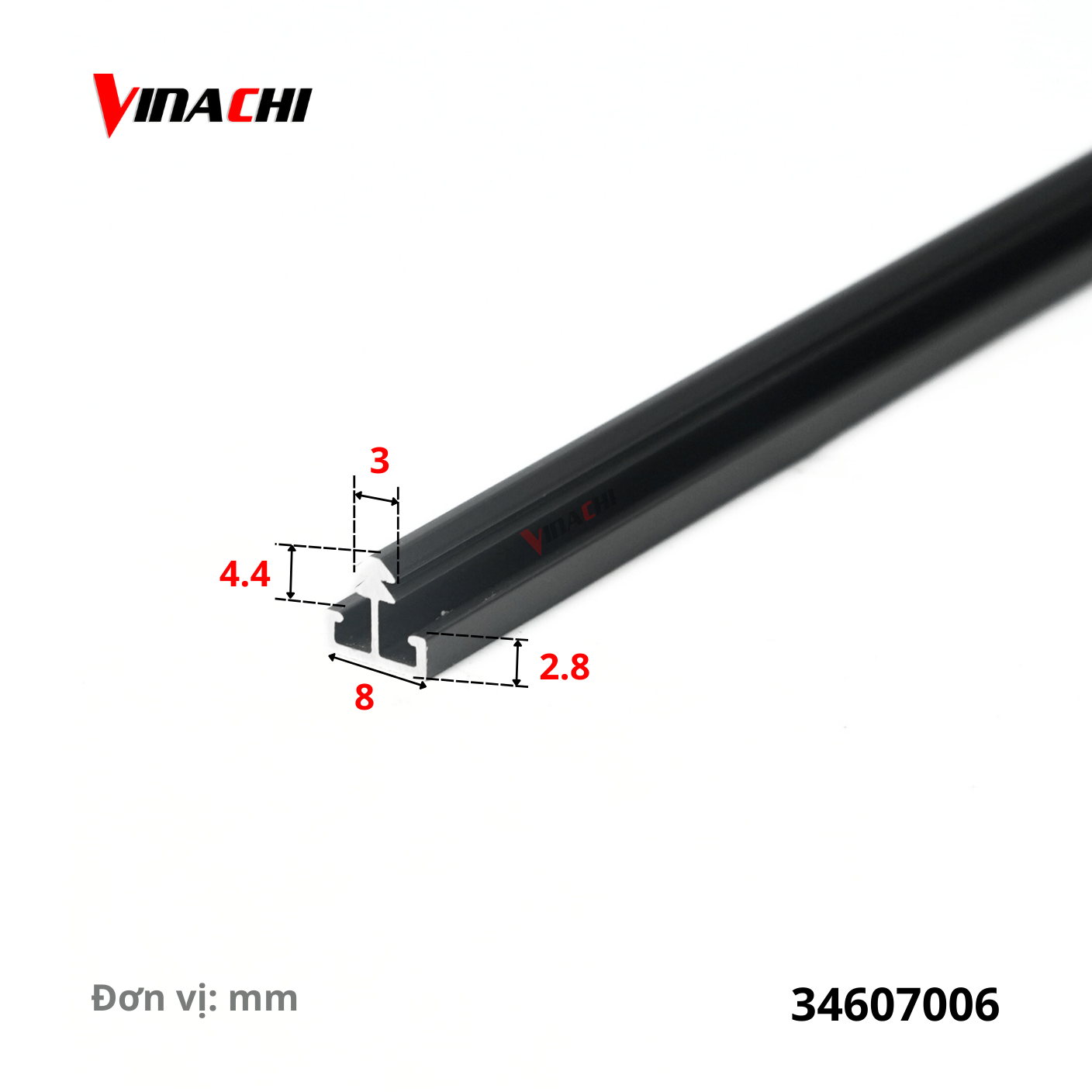 Thanh nhôm tạo khe hở