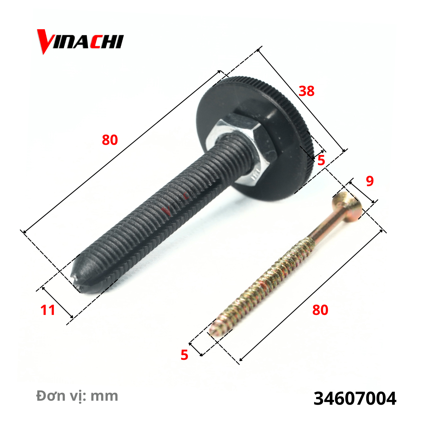 Vít nở nhựa có điều chỉnh