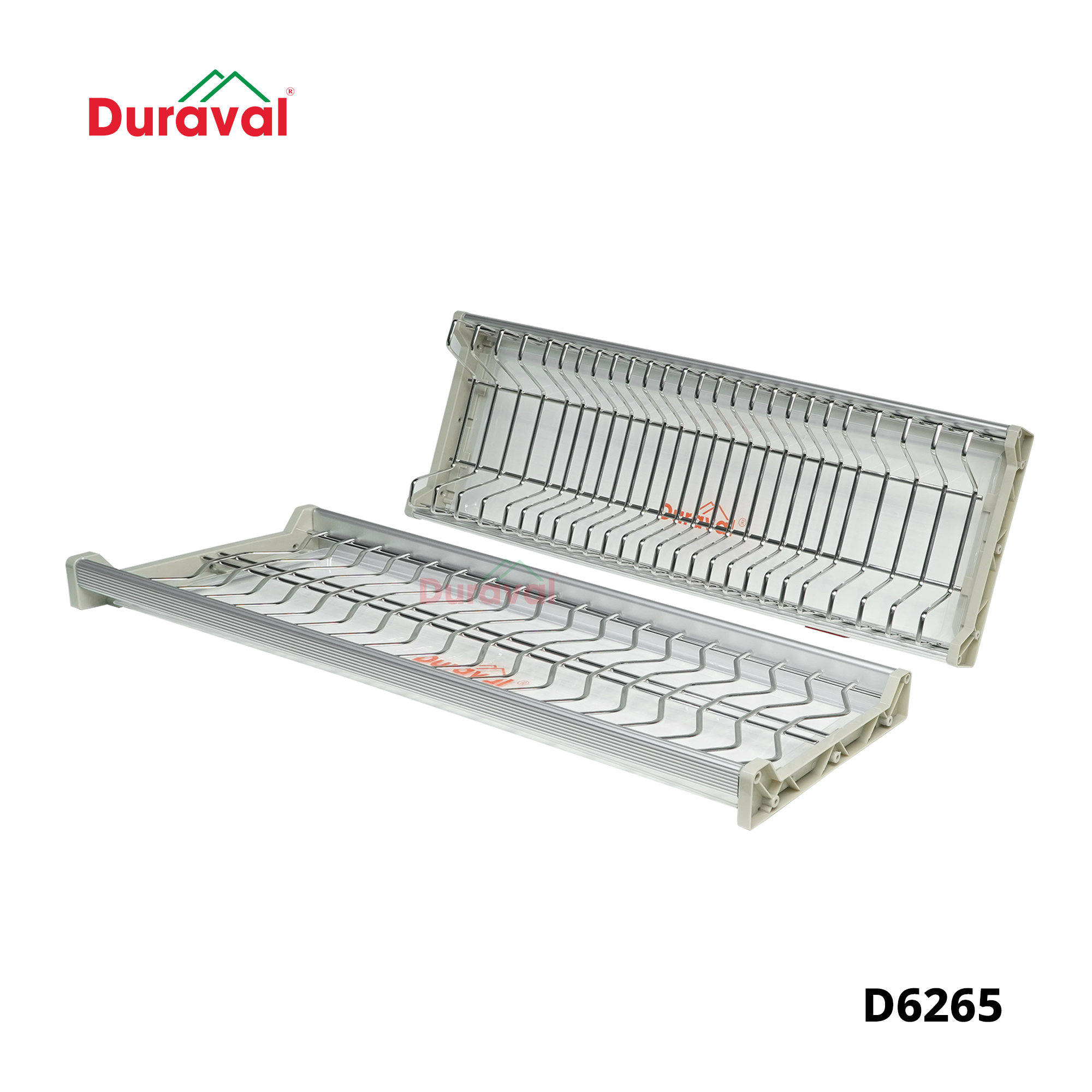 D6265 - Bộ 2 giá bát cố định nan ovan inox 304 Duraval D6265.jpg