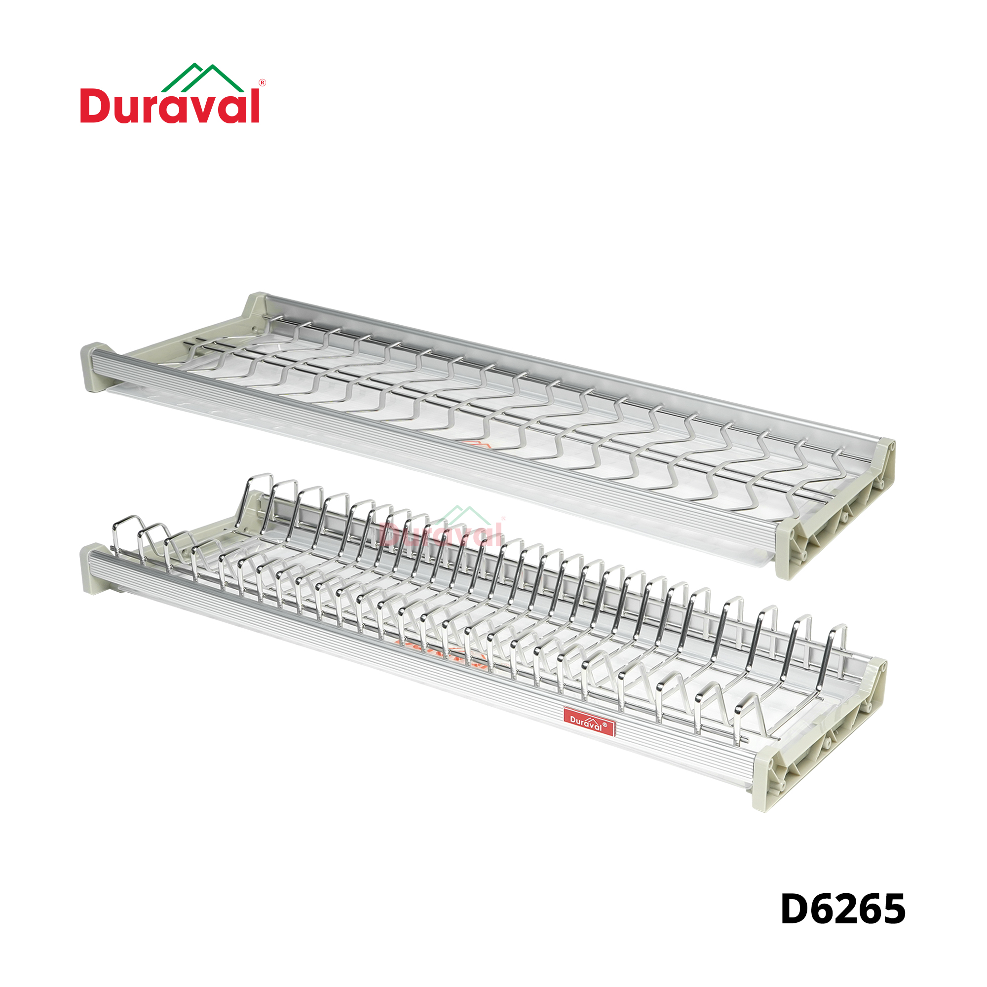 D6265 - Bộ 2 giá bát cố định nan ovan inox 304 Duraval D6265.jpg
