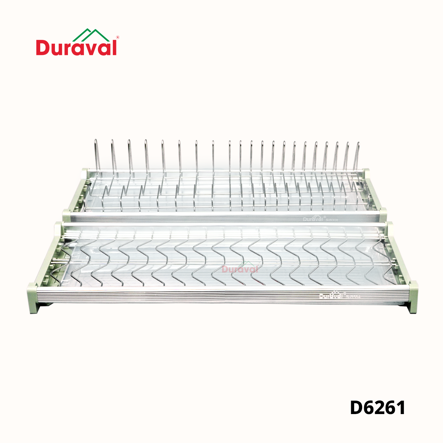 D6261 - Bộ giá bát đĩa cố định 2 tầng inox 304 Duraval D6261.png